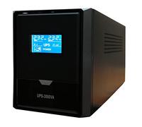 MSW UPS 3000VA Con Display LCD Multi Funzione Gruppo di continuità di Altissima qualità con 4 Uscite Schuko CON Presa Bivalente Italiana ha la Funzione AC Restart