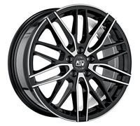 CERCHIO IN LEGA MSW MSW 72 PER VOLKSWAGEN GOLF V 7X17 5X112 GLOSS BLACK FUL NND