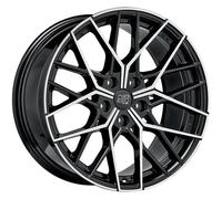 Cerchio in Lega MSW 74 in 8,5x19 ET47 Foratura 5x120 Gloss Black Full Polished