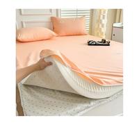 Mswborml 100% Cotone Fodere per Futon all-Inclusive Fodere con Cerniera, Lavabile Coprimaterasso Futon da Terra, Roll Up Giapponese Tatami Coprimaterasso, Senza Materasso,B,180x200cm/71x79in