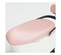Mswborml Elasticizzato Coprisedile per Moto Antiscivolo, Impermeabile Coprisella Imbottito per Moto, PVC Coprisedili Ciclomotore Coprisella Scooter, Universale Coprisella Scooter Lavabile,Rosa,L1