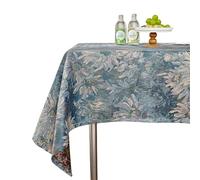 Mswborml Fiore Stampato Tovaglia Rettangolare Antimacchia, retrò Tovaglia, Cotone Lino Tovaglie Lavabili Tovagliette per Interni Esterni Giardino Sala Pranzo Feste Celebrazioni,A,90x140cm/35x55in