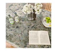 Mswborml Fiore Stampato Tovaglia Rettangolare Antimacchia, retrò Tovaglia, Cotone Lino Tovaglie Lavabili Tovagliette per Interni Esterni Giardino Sala Pranzo Feste Celebrazioni,B,100x160cm/39x63in