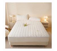 Mswborml Reticolo Fodera Materasso Matrimoniale Singolo con Elastico, Trapuntato Fodera per Futon con Cerniera, Pieghevole Copertura Protettiva per Tappetino Tatami Lavabile,C,200x220cm/79x79in