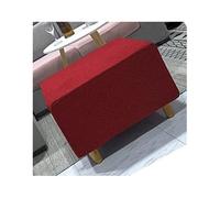 Mswborml Rosso,100~110cm, Grande Fodera per Pouf Rettangolare con Fondo Elastico, Anti Scivolo Copri Ottomano Rettangolare, Morbido Copri Pouf Contenitore Rettangolare Elasticizzato, Lavabile