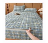 Mswborml Trapuntato Coprimaterasso per Materasso Matrimoniale Singolo, Cotone Fodere per Materasso con Cerniera, Morbido Copertura Materasso Una Piazza e Mezza, Fodera per Futon,D,150x200cm/59x79in