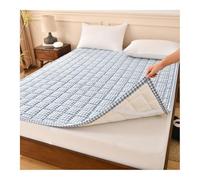 Mswborml Trapuntato Materasso Futon da Pavimento con Base Antiscivolo, Comodo Materasso Sottile per Ospiti, Traspirante Materasso Singolo Portatile Pieghevole per Divano Letto,F,100x200cm/39x79in
