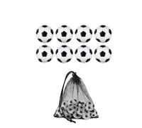 MSWgjYRQ Attrezzature per allenamento di calcio, 6 pezzi/8 pezzi/10 pezzi da 32 mm, palline da calcio bianche e nere per intrattenimento, flessibili, allenate e rilassate, piccole parti da calcio