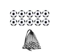 MSWgjYRQ Attrezzature per allenamento di calcio, 6 pezzi/8 pezzi/10 pezzi da 32 mm, palline da calcio bianche e nere per intrattenimento, flessibili, allenate e rilassate, piccole parti da calcio