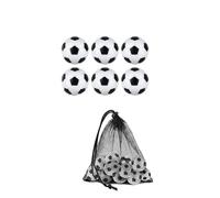 MSWgjYRQ Attrezzature per allenamento di calcio, 6 pezzi/8 pezzi/10 pezzi da 32 mm, palline da calcio bianche e nere per intrattenimento, flessibili, allenate e rilassate, piccole parti da calcio