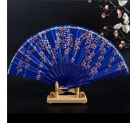 MSWgjYRQ Ventaglio pieghevole in pizzo stile cinese da donna, in tessuto di plastica, motivo floreale con cultura spagnola, decorazione per feste e matrimoni (29)