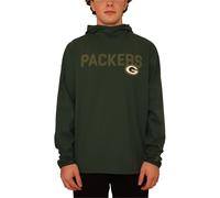 MSX Uomo Verde Bay Packers con Cappuccio Grafico T-Shirt, Verde, Grande