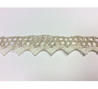 MT 10 PIZZO MERLETTO LINO E COTONE CM 2