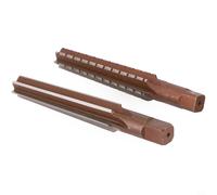 MT 12345 - Set di alesatori manuali per bussola conica Morse con bordi di taglio grossolani e fini per funzionamento manuale su materiali in alluminio, ghisa, rame (set MT2)