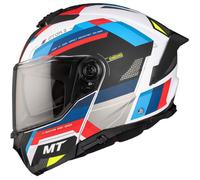 MT ATOM 2 SV BAST A0 casco moto nero-blu-rosso-bianco perla S