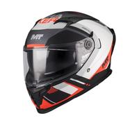 Casco integrale da moto MT Braker SV Inception B5 nero opaco-grigio-rosso M