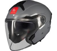 Mt Helmets Casco Jet Mt Of515Sv Cosmo Sv Solid Lucido Grigio M