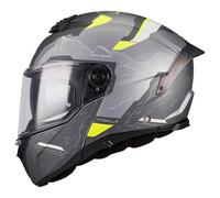 Casco Modulare Mt Helmets Fu404Sv Atom 2 E2 Sv Highlands Grigio Giallo Opaco XS