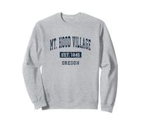 Mt. Hood Village Oregon OR Vintage Sports Stabilito Navy D Felpa