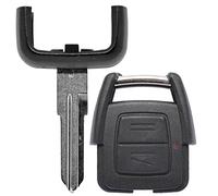 mt key Telecomando auto, 1 custodia, 2 tasti + 1 pezzo vuoto HU46 compatibile con Opel