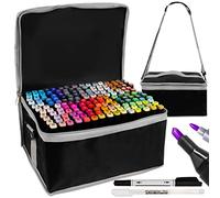 MT MALATEC - Set di evidenziatori Dual Tip Sketch, a doppia punta, 168 colori, per adulti, bambini, 16869