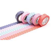 MT MASKING TAPE Set di 5 rotoli adesivi in carta washi, 1,5 cm x 7 m, Pop 2