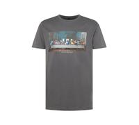 MT Men Maglietta 'Can´t Hang With Us' blu / marrone chiaro / grigio scuro / bianco Uomo - Abbigliamento - Taglie comode - Maglie e T-shirt MT Men XS
