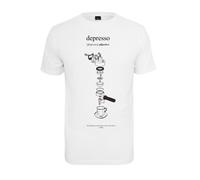 MT Men Maglietta 'Depresso' nero / bianco Uomo MT Men L nero / bianco