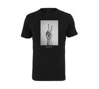MT Men Maglietta 'Peace Sign' grigio / nero Uomo MT Men S grigio / nero