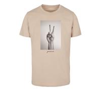 MT Men Maglietta 'Peace Sign' sabbia / grigio Uomo MT Men XXL sabbia / grigio