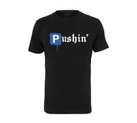 MT Men Maglietta 'Pushin' blu / nero / bianco Uomo - Abbigliamento - Taglie comode - Maglie e T-shirt MT Men 4XL