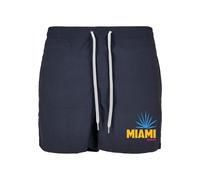 MT Men Pantaloncini da bagno 'Miami' navy / giallo / rosso sangue Uomo MT Men L navy / giallo / rosso sangue