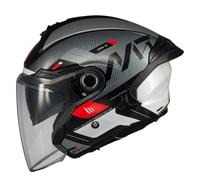 MT Moto Casco Cosmo Sv Silence Nero/Grigio S, Unisex Adulto