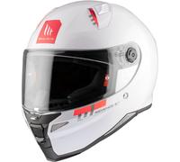 MT REVENGE 2 S SOLID A0 casco moto integrale bianco lucido XS