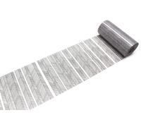 MT Tapes Stripe Script Border Monochrome Washi Masking Tape 100mm - 1 Roll