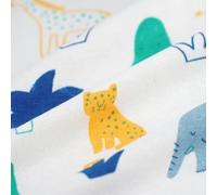 MT Tessuto ecologico in spugna francese Animali marini venduti al metro, larghezza 150 cm, ideale per maglioni e abbigliamento sportivo, color crema e resistente.