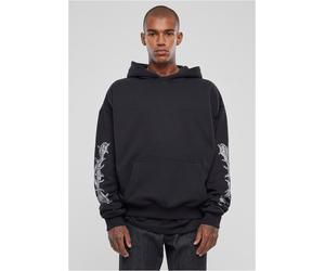 MT Upscale Dio Fedeltà Amore Ultraheavy Oversize Felpa con cappuccio S Nero