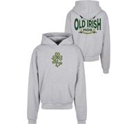 MT Upscale Felpa con cappuccio Old Irish Mob Ultraheavy Oversize S Grigio