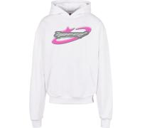 Mister Tee Speed Logo Hoodie Bianco L Uomo