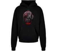 MT Upscale Felpa 'Flying High' grigio / antracite / rosso fuoco / nero Uomo MT Upscale 4XL