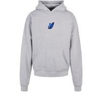MT Upscale Felpa 'Le Papillon' blu / grigio / nero / offwhite Uomo MT Upscale XXL