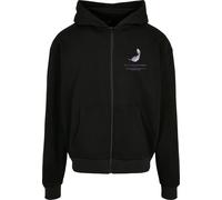 MT Upscale Giacca di felpa 'Vive La Liberte' lilla pastello / nero Uomo MT Upscale XXL