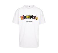 MT Upscale Maglietta Compton L.A. Oversize Tee White XL Bianco