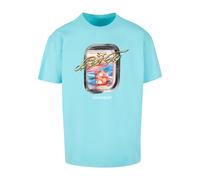 MT Upscale Maglietta 'Compton' turchese / grigio scuro / rosso ciliegia / bianco Uomo MT Upscale L