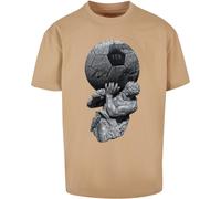 MT Upscale Maglietta Football's Coming Home Play God Oversize Tee MT3126 M Beige