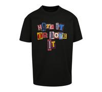 MT Upscale Maglietta 'Hate it or Love it' colori misti / nero Donna MT Upscale XS colori misti / nero