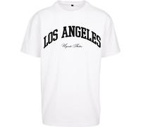 MT Upscale Maglietta L.A. College Oversize Tee M Bianco