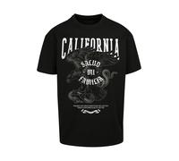 MT Upscale Maglietta 'La Familia' grigio / nero / bianco Uomo MT Upscale M