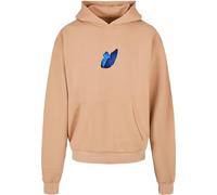 MT Upscale Le Papillon Heavy Oversize Hoody Felpa con Cappuccio, Unionbeige, XXXXXL Unisex-Adulto