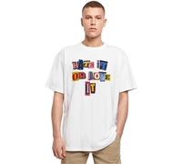 MT Upscale Mister Tee Unisex Hate it or Love it Oversize Tee, Bianco, M